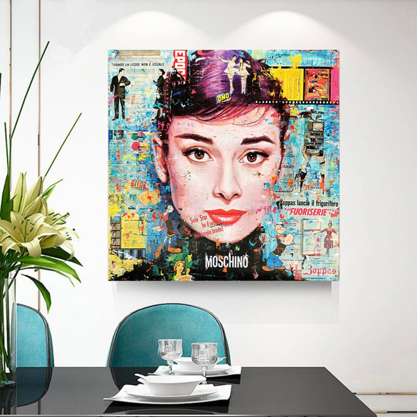 Audrey Hepburn Classic Canvas Art - Exquisite Reproduction-Wall Posters