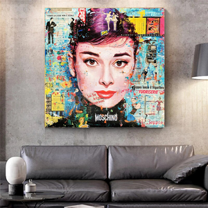 Audrey Hepburn Classic Canvas Art - Exquisite Reproduction-Wall Posters
