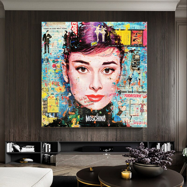 Audrey Hepburn Classic Canvas Art - Exquisite Reproduction-Wall Posters