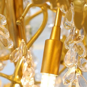 Autumn Leaves Fall Crystal Chandelier Lighting-Staircase Chandelier