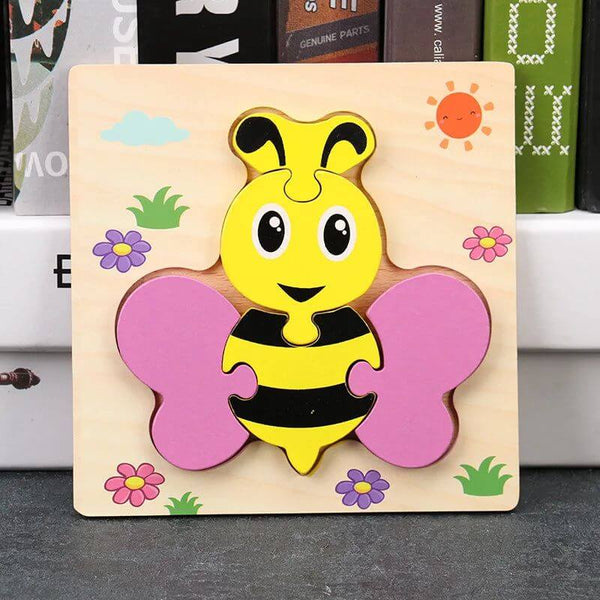 Baby 3D Wooden Puzzles Learning Animals-Wooden Puzzles