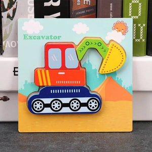 Baby 3D Wooden Puzzles Learning Animals-Wooden Puzzles