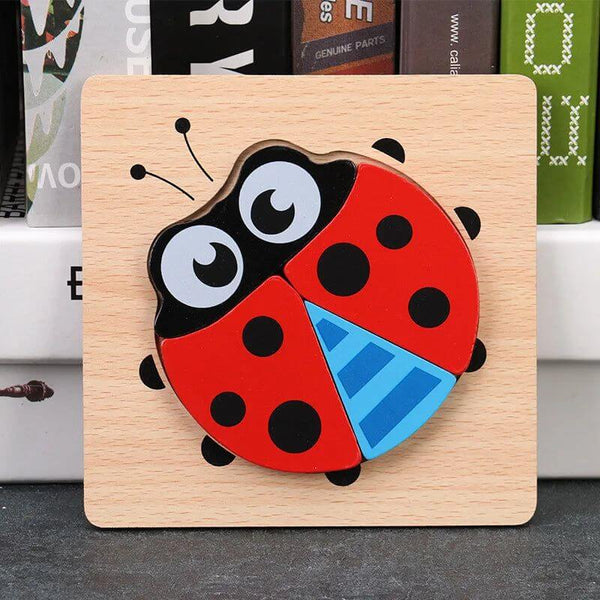 Baby 3D Wooden Puzzles Learning Animals-Wooden Puzzles
