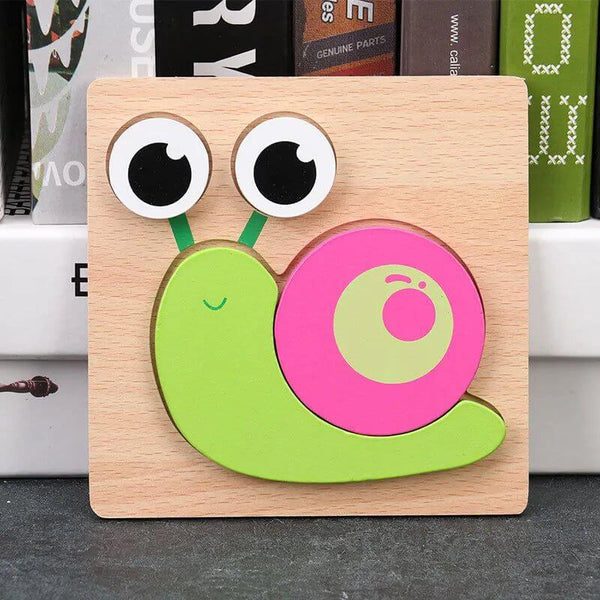 Baby 3D Wooden Puzzles Learning Animals-Wooden Puzzles