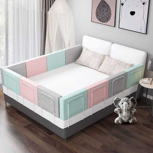 Baby Bed Fence – Anti-Fall &amp; Soft Padded Guardrail-Baby Bed Fence