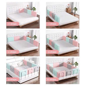Baby Bed Fence – Anti-Fall &amp; Soft Padded Guardrail-Baby Bed Fence