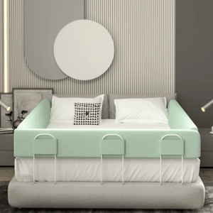 Baby Bed Fence – Soft Padded Guardrail for Kids-Baby Bed Fence