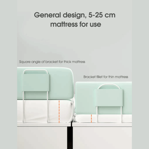 Baby Bed Fence – Soft Padded Guardrail for Kids-Baby Bed Fence