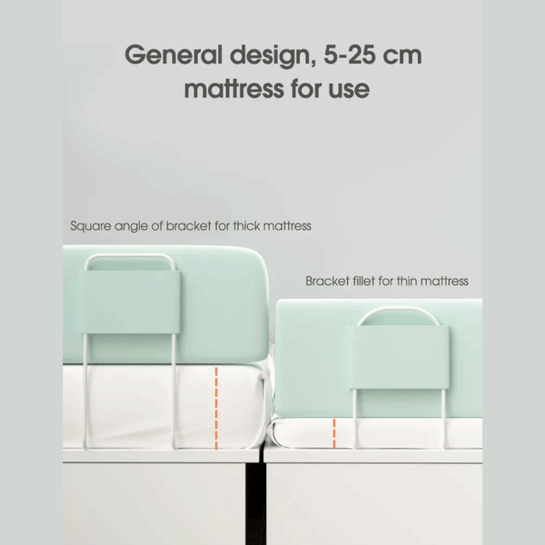 Baby Bed Fence – Soft Padded Guardrail for Kids-Baby Bed Fence