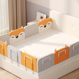 Baby Bed Rail Guard – Height Adjustable, Soft Cushion Protection-Baby Bed Fence