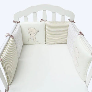 Baby Cot Protector - Cotton Cot Anti collision Bumper-Crib Bumpere