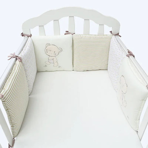 Baby Cot Protector - Cotton Cot Anti collision Bumper-Crib Bumpere
