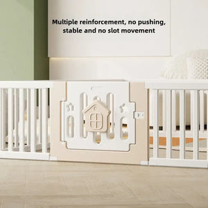 Baby Playpen – Indoor Child Safety Fence for Small Apartments &amp; Living Rooms-Playpen and Ball Pits
