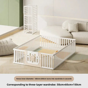 Baby Playpen – Indoor Child Safety Fence for Small Apartments &amp; Living Rooms-Playpen and Ball Pits