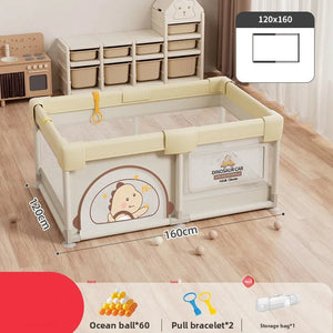 Baby Playpen Safety Gate – Adjustable Play Yard for Babies &amp; Toddlers-Playpen and Ball Pits