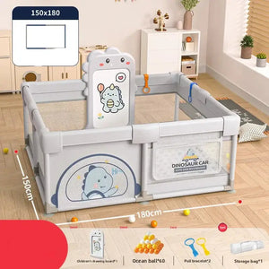 Baby Playpen Safety Gate – Adjustable Play Yard for Babies &amp; Toddlers-Playpen and Ball Pits