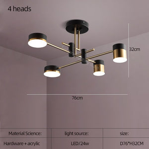 Balance: Sputnik Chandelier – Elegant Lighting Fixture-Ceiling Chandelier