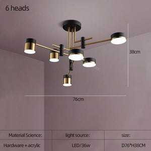 Balance: Sputnik Chandelier – Elegant Lighting Fixture-Ceiling Chandelier