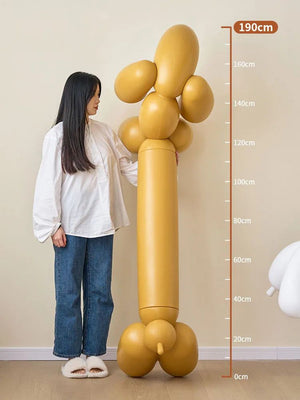 Balloon Dog Bench - Whimsical Seating Elegance-Bench