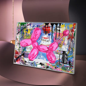 Balloon Dog Graffiti Wall Art: Vibrant and Unique Home Decor-Wall Posters