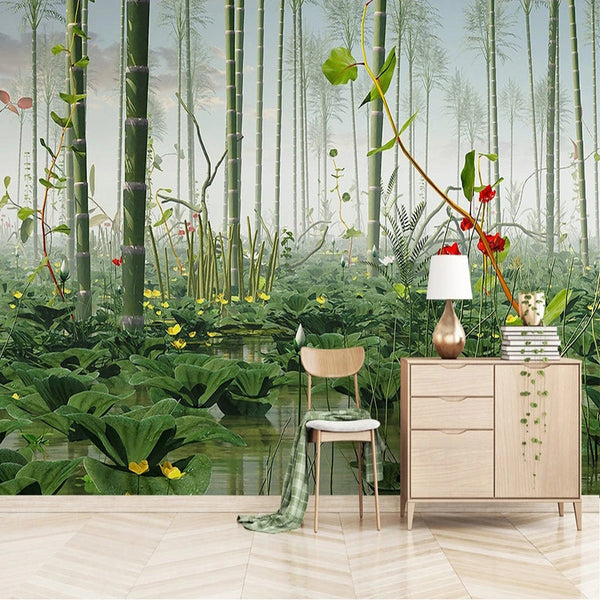Bamboo Trees Wallpaper Mural - Stunning Nature Decor-Trees Wallpaper