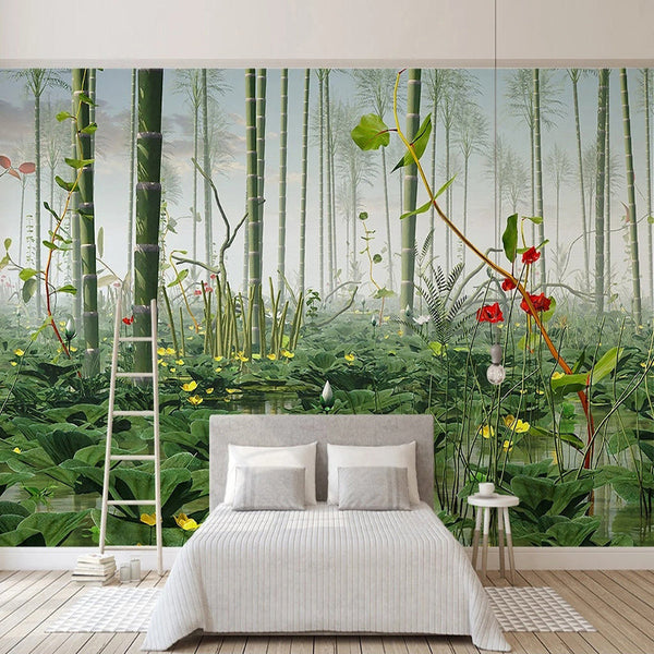 Bamboo Trees Wallpaper Mural - Stunning Nature Decor-Trees Wallpaper