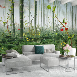 Bamboo Trees Wallpaper Mural - Stunning Nature Decor-Trees Wallpaper