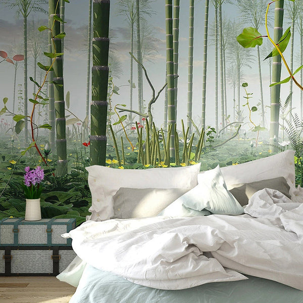 Bamboo Trees Wallpaper Mural - Stunning Nature Decor-Trees Wallpaper