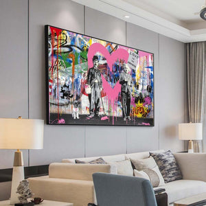 Banksy Artwork Love Is Answer Canvas Wall Art-Banksy Wall Poster