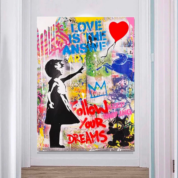 Banksy Balloon Girl: A Captivating Masterpiece-Banksy Wall Poster