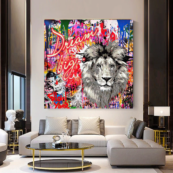 Banksy Dream Big Canvas Wall Art - Eye-catching Masterpiece-Banksy Wall Poster