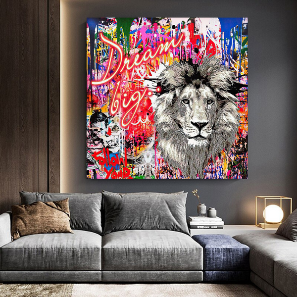 Banksy Dream Big Canvas Wall Art - Eye-catching Masterpiece-Banksy Wall Poster