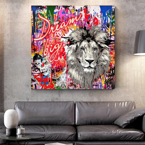 Banksy Dream Big Canvas Wall Art - Eye-catching Masterpiece-Banksy Wall Poster