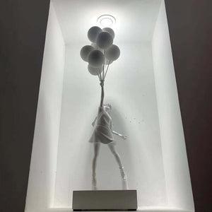 Banksy Flying Balloons Girl Figure-Statue & Ornaments