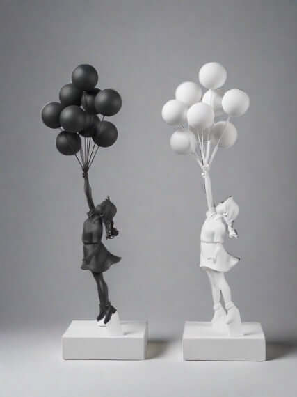 Banksy Flying Balloons Girl Figure-Statue & Ornaments