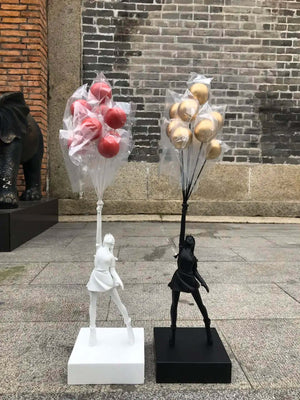 Banksy Flying Balloons Girl Figure-Statue & Ornaments