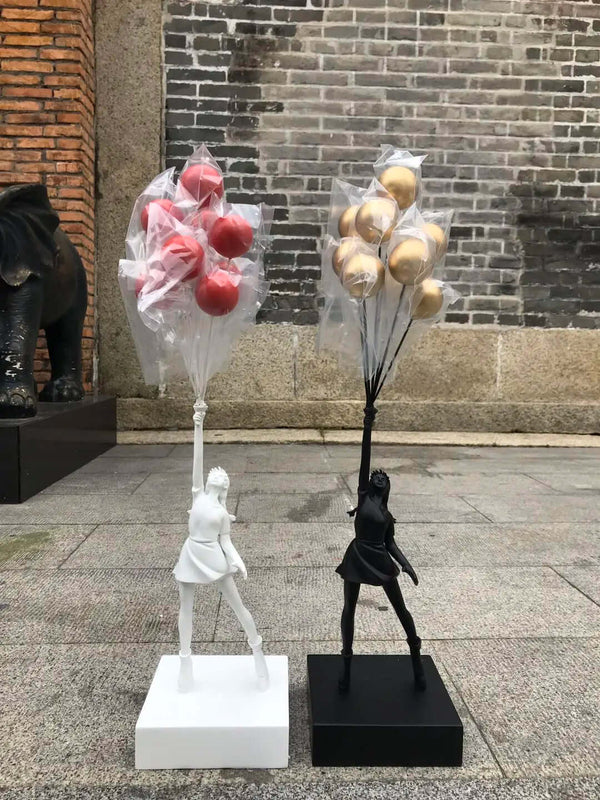 Banksy Flying Balloons Girl Figure-Statue & Ornaments