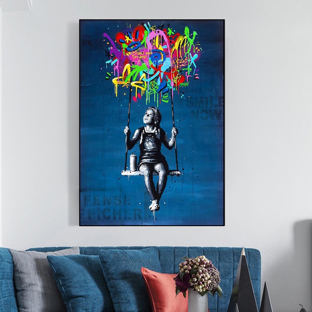 Banksy I Have a Dream Canvas Wall Art-Banksy Wall Poster