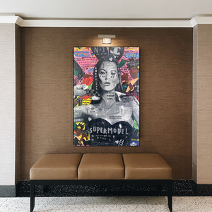 Banksy Kate Moss Graffiti Canvas Wall Art-Banksy Wall Poster