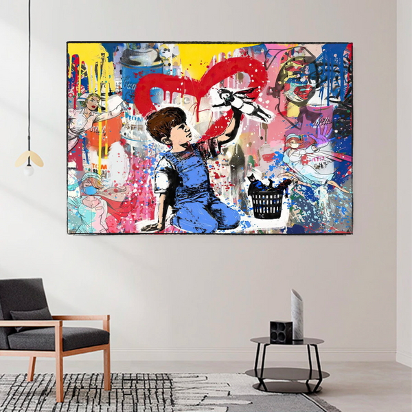 Banksy Life is Beautiful - Authentic Artwork Tribute-Banksy Wall Poster