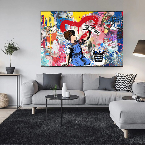 Banksy Life is Beautiful - Authentic Artwork Tribute-Banksy Wall Poster