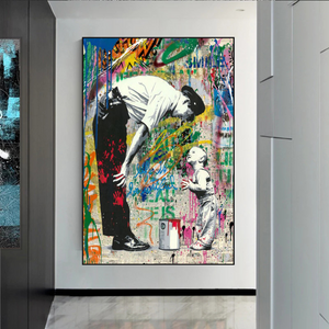 Banksy Life is Beautiful: Captivating Art Society's Beauty-Banksy Wall Poster