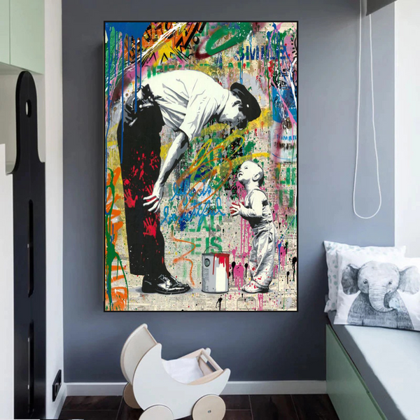 Banksy Life is Beautiful: Captivating Art Society's Beauty-Banksy Wall Poster