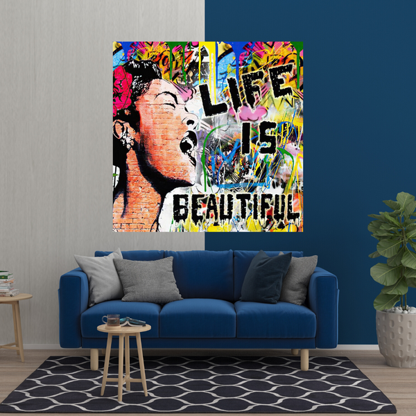 Banksy Life is Beautiful: Celebrate Art's Intrigue-Banksy Wall Poster