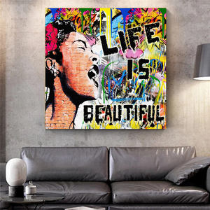 Banksy Life is Beautiful: Celebrate Art's Intrigue-Banksy Wall Poster
