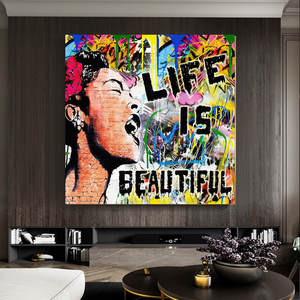 Banksy Life is Beautiful: Celebrate Art's Intrigue-Banksy Wall Poster