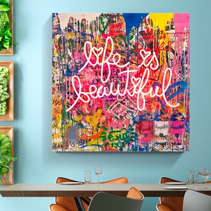 Banksy Life is Beautiful: Iconic Artwork That Inspires-Banksy Wall Poster