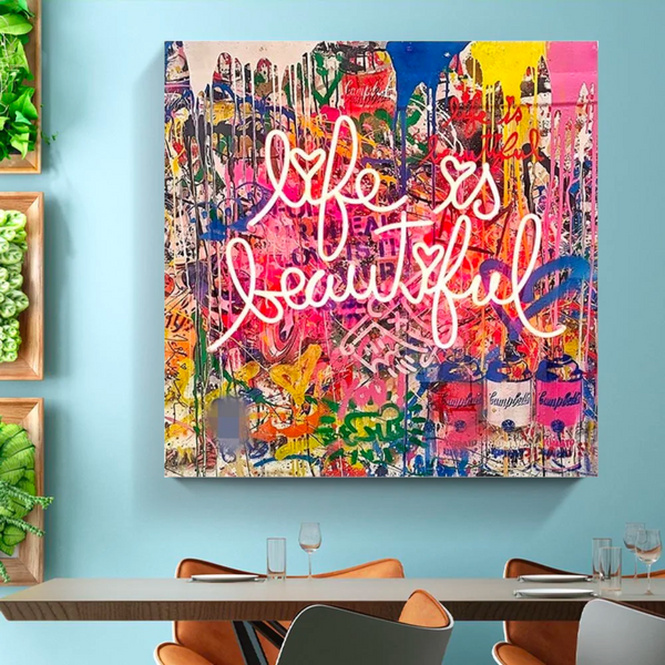 Banksy Life is Beautiful: Iconic Artwork That Inspires-Banksy Wall Poster