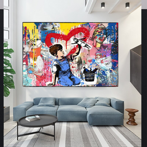 Banksy Life is Beautiful: Unveiling the Inspiring Collection-Banksy Wall Poster