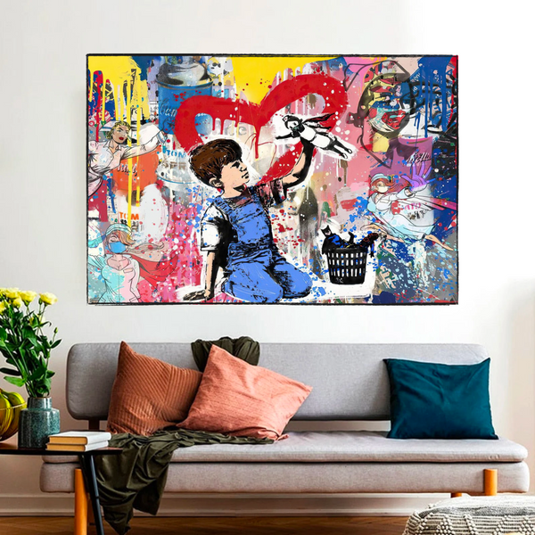 Banksy Life is Beautiful: Unveiling the Inspiring Collection-Banksy Wall Poster